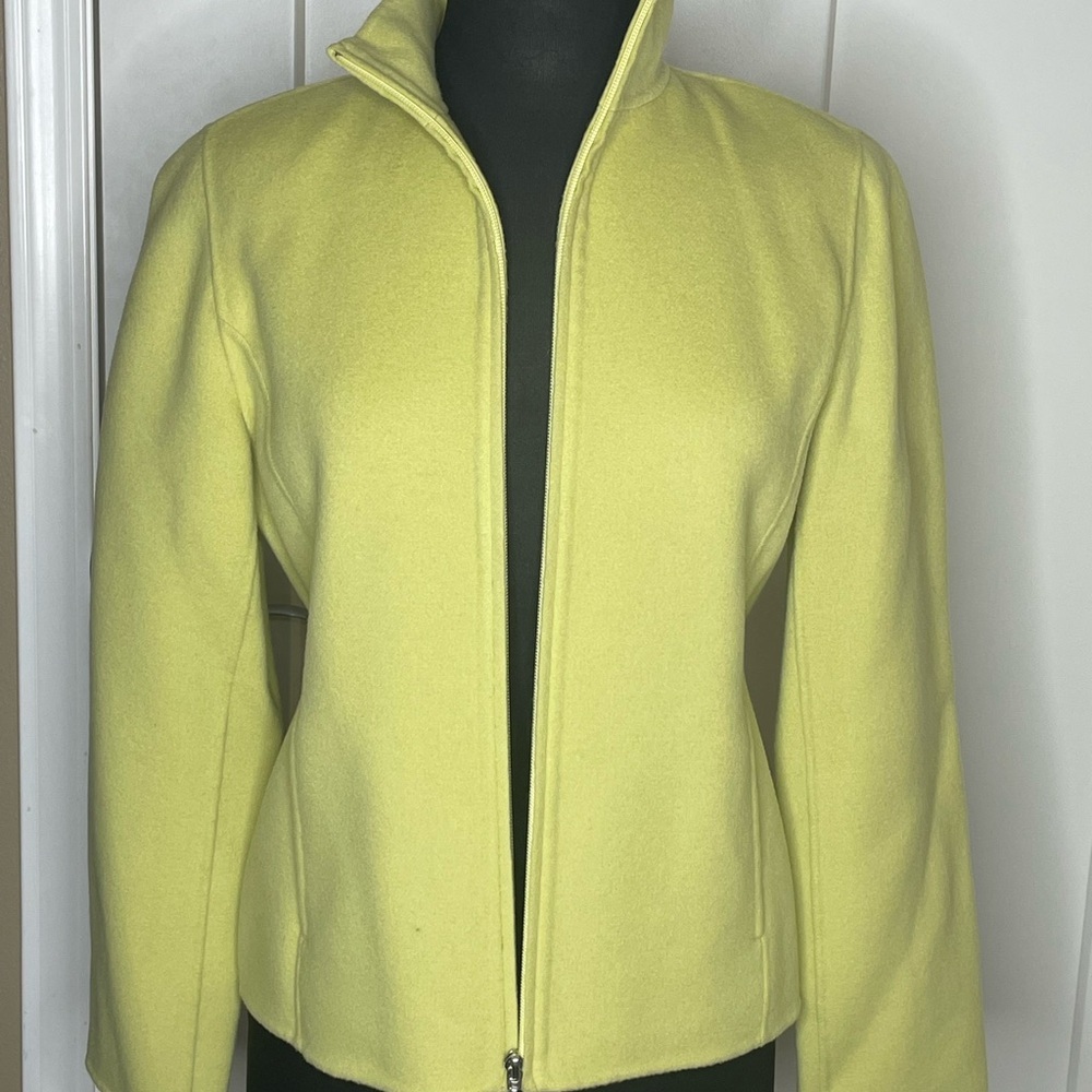 Carole Little Wool Zip Up Jacket | Size Medium